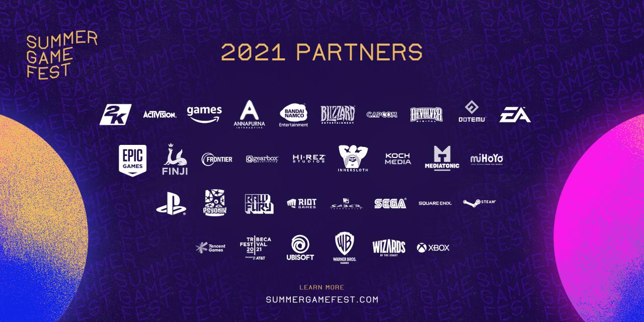 Summer Games Fest 2021 Official List of Partners